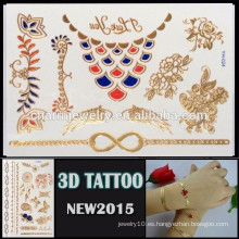 OEM nuevo tatuaje al por mayor estilo 3D impermeable tatuaje adhesivo hermoso diseño para el cuerpo YH 024